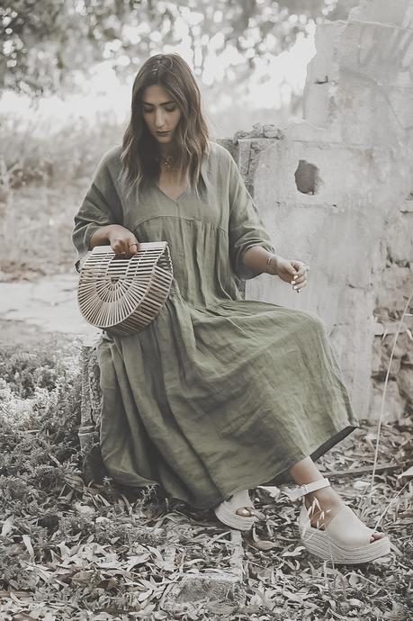 BOHO GREEN MAXI DRESS