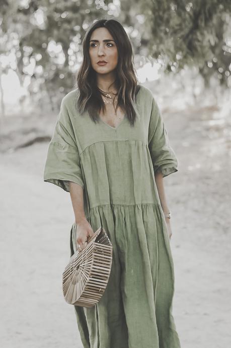 BOHO GREEN MAXI DRESS