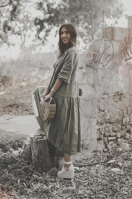 BOHO GREEN MAXI DRESS