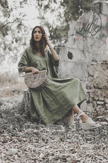 BOHO GREEN MAXI DRESS