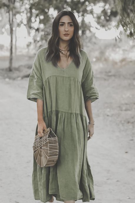 BOHO GREEN MAXI DRESS