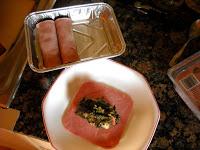 Canelones de jamón cocido, espinacas, champiñones y bacon Canelones de jamón cocido, espinacas, champiñones y bacon