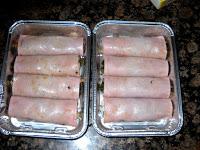 Canelones de jamón cocido, espinacas, champiñones y bacon Canelones de jamón cocido, espinacas, champiñones y bacon