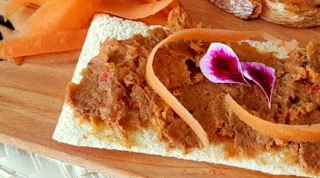 Pate de zanahoria, pimientos rojos y sardinas Pate de zanahoria, pimientos rojos y sardinas