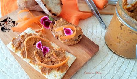 Pate de zanahoria, pimientos rojos y sardinas Pate de zanahoria, pimientos rojos y sardinas
