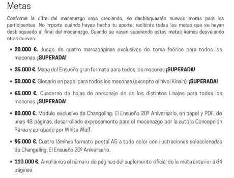 Fin del mecenazgo de Changeling: El Ensueño 20ª, unas reflexiones personales