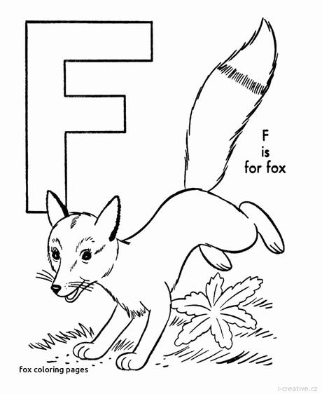 Fresh Fox Coloring Picture