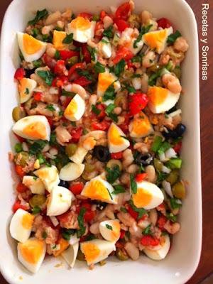 ENSALADA DE ALUBIAS POCHAS CAMPERA