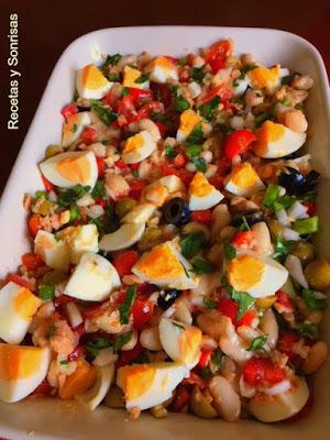 ENSALADA DE ALUBIAS POCHAS CAMPERA