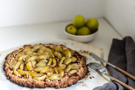 Galette de Ciruelas y Harina de Espelta