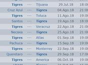 Calendario Tigres torneo apertura 2018 futbol mexicano