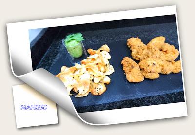 COMBINADO DE PECHUGA ESTILO KENTUCKY DE MAHESO CON SALSA GUASACACA COMBINADO DE PECHUGA ESTILO KENTUCKY DE MAHESO CON SALSA GUASACACA