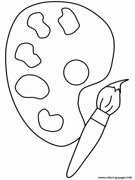 Awesome Paintbrush Coloring Pages