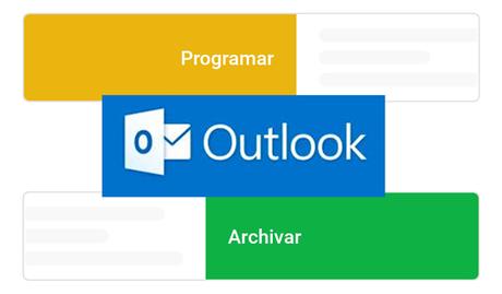 Como usar funcion [Programar mensajes] Correo Outlook Movil