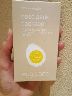 Probando Egg Pore Nose Pack de TonyMoly