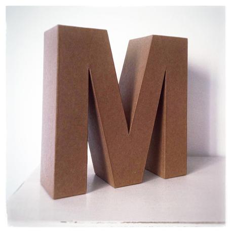 Letras decoradas con decopauge y scrap