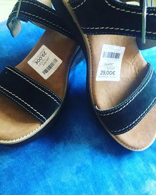 sandalias, cuña, clarks