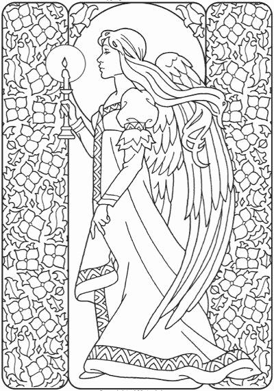 Fresh Adult Angel Coloring Pages