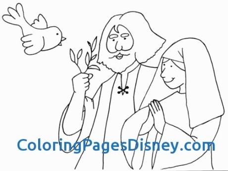 Fresh Simple Noah's Ark Coloring Page