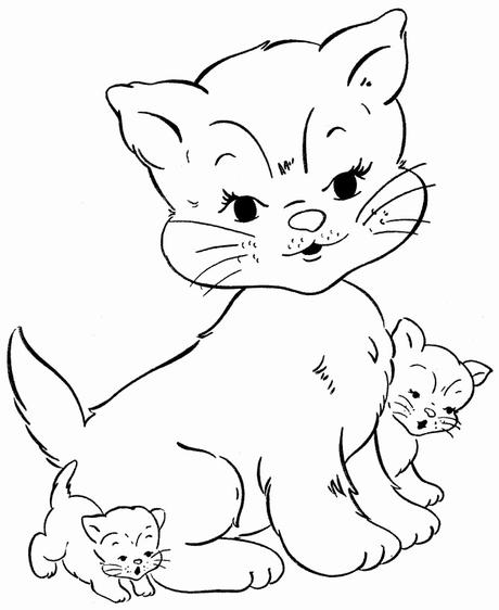 Awesome Coloring Pictures Of Cats and Kittens
