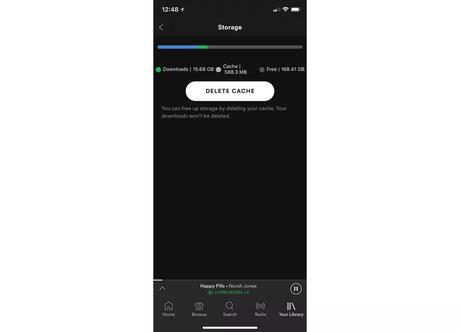 Spotify ya no elimina tus descargas cuando borras tu caché