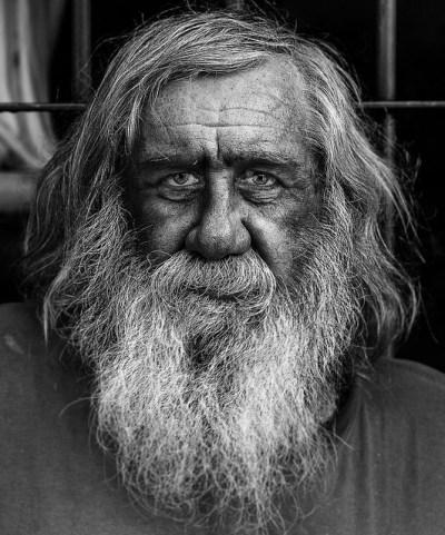 Homeless and forgotten old man in Argentina