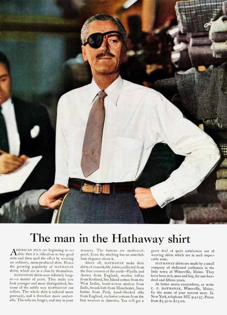 Clase de historia: David Ogilvy, el Padre de la Publicidad Moderna man-in-the-hathaway-shirt-ogilvy