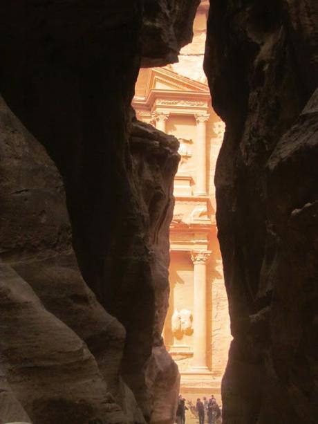 El desfiladero de Petra o Bab as-Sīq. Jordania El desfiladero de Petra o Bab as-Sīq. Jordania