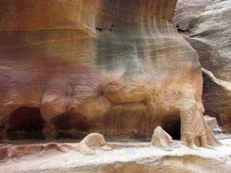 El desfiladero de Petra o Bab as-Sīq. Jordania