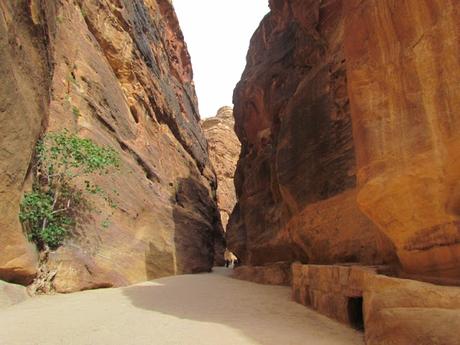 El desfiladero de Petra o Bab as-Sīq. Jordania