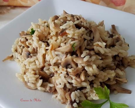 Arroz con champiñones