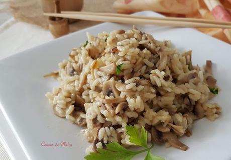 Arroz con champiñones