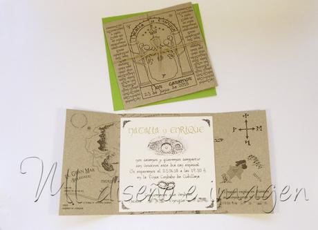 Invitaciones de boda del Señor de los Anillos