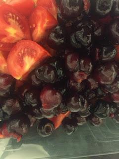 GAZPACHO DE CEREZAS, TOMATE Y ALMENDRA