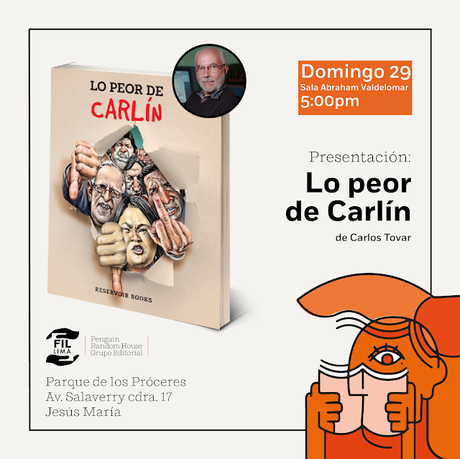 julio presenta libro Carlín, peor Carlín
