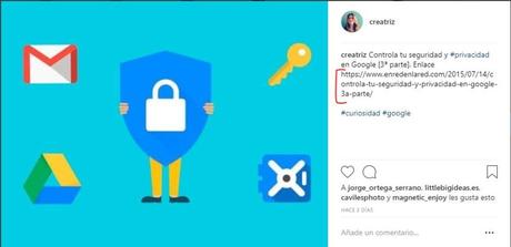 Pon tus enlaces de tus artículos en Instagram