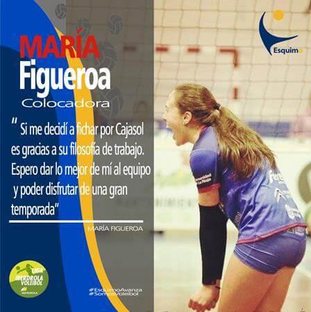 María Figueroa nueva colocadora del Cajasol Juvasa Voley.