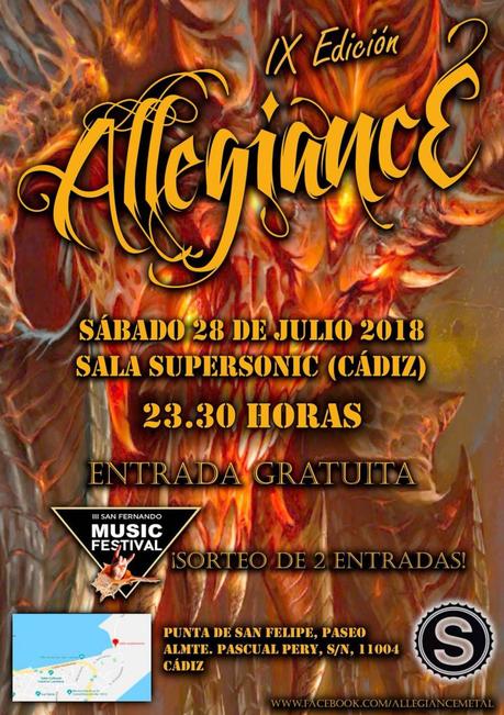 PREVIA CONCIERTO “ALLEGIANCE” (IX EDICIÓN) – 28 Julio 2018