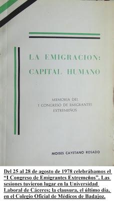 LA EMIGRACIÓN A REFLEXIÓN EN EXTREMADURACon satisfacción ... LA EMIGRACIÓN A REFLEXIÓN EN EXTREMADURACon satisfacción ...