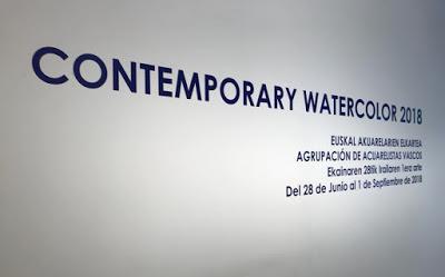 Exposición en la Sala Ondare de Bilbao. Contemporary watercolor 2018
