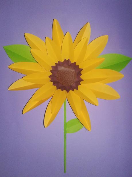🌻🌻🌻GIRASOLES DE PAPEL  🌻🌻🌻