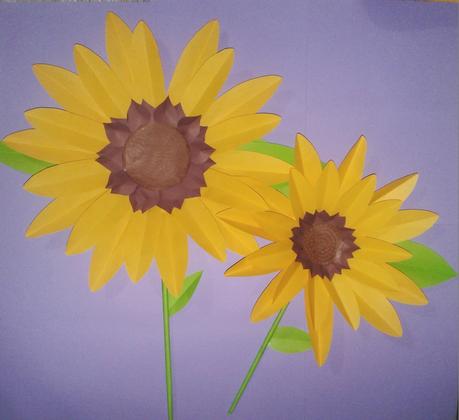 🌻🌻🌻GIRASOLES DE PAPEL  🌻🌻🌻