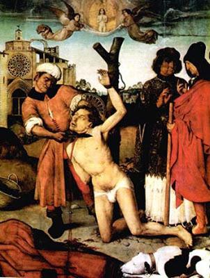 Destripado, asado y degollado.