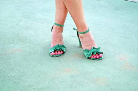 Vestido blanco estampado de flores