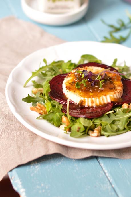 Ensalada templada de remolacha con vinagreta de pepinillos Ensalada templada de remolacha con vinagreta de pepinillos