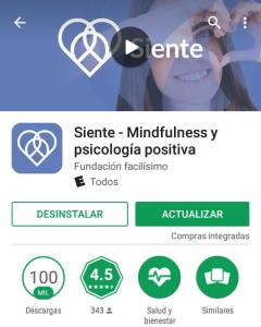 Siente: La App del Mindfulness y la Psicología Positiva.