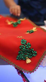 Hermosas ideas y tutorial para hacer caminos de mesa navideños