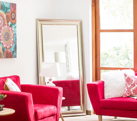 espejos en el salón
