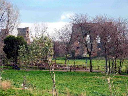 El Parque de los Acueductos en Roma