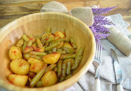 PATATAS CON JUDIAS VERDES (GUARNICION PARA CARNE O PESCADO)